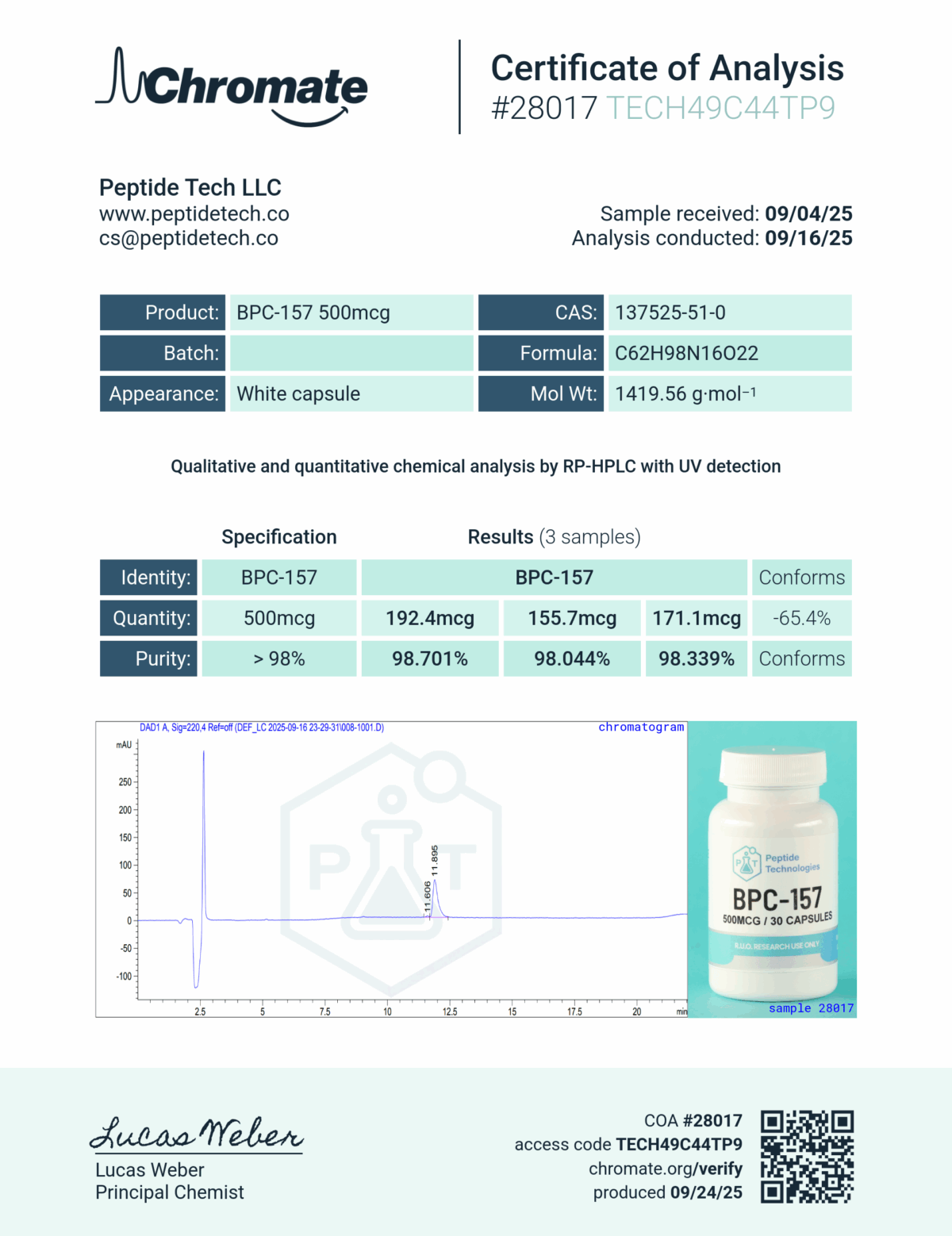 BPC 157 Capsules (500mcg x 30 caps) - Image 2