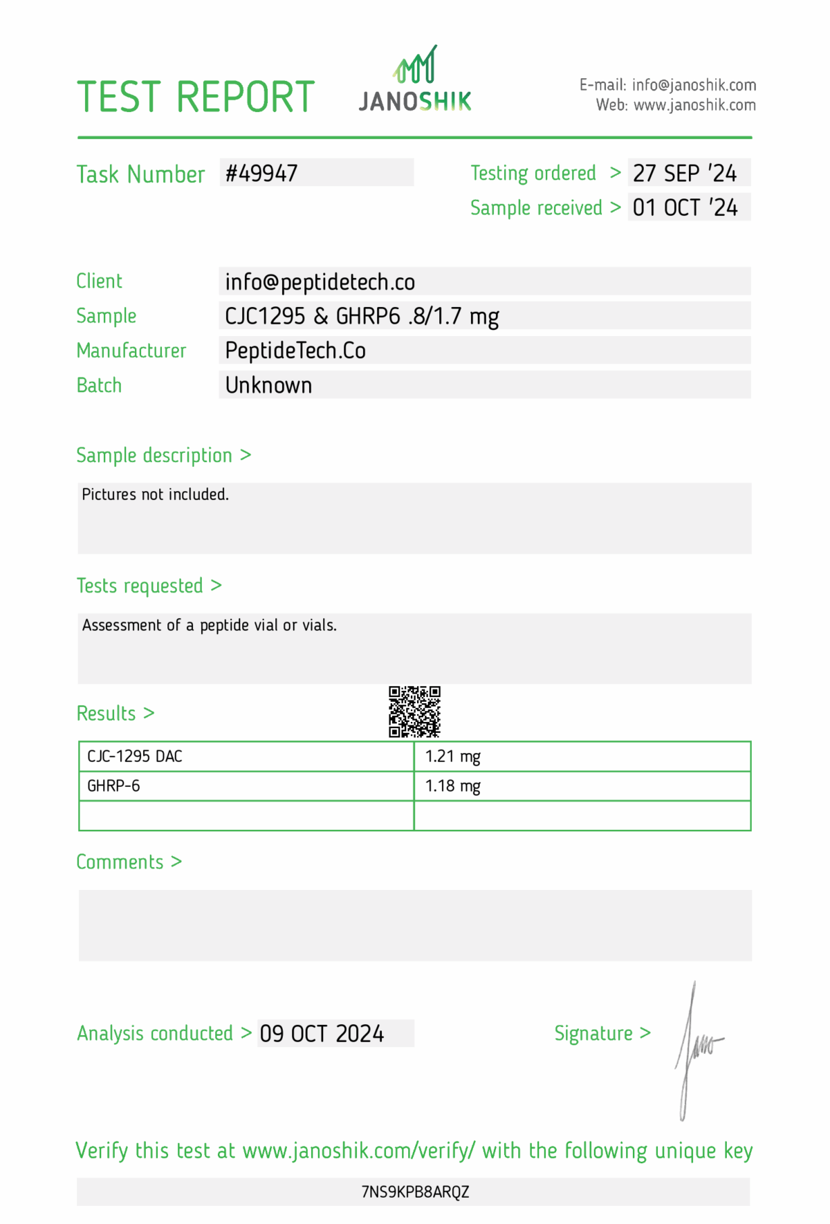 CJC-1295 & GHRP-6 Blend 1/2mg - Image 2