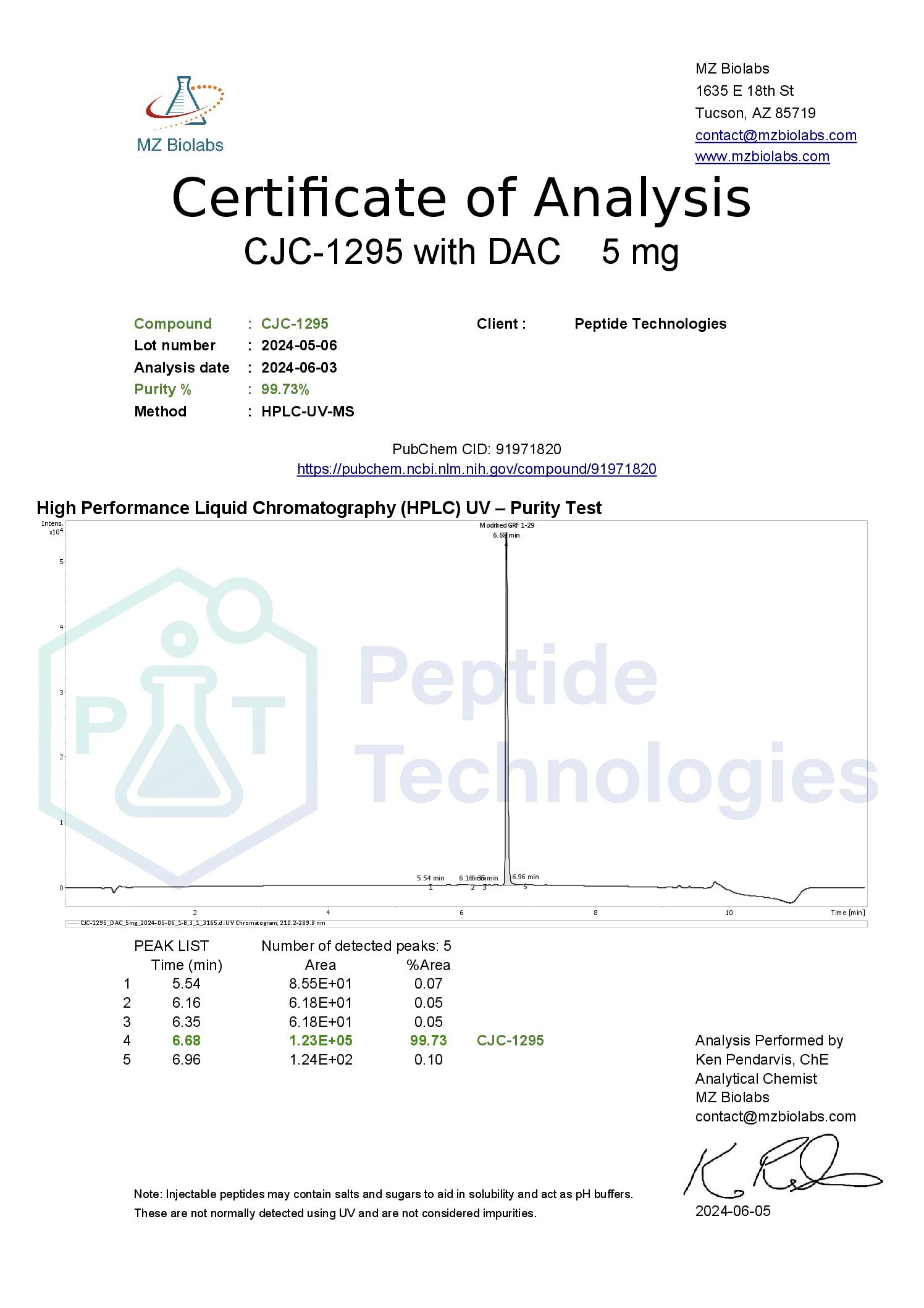 CJC-1295 no DAC 5mg - Image 4