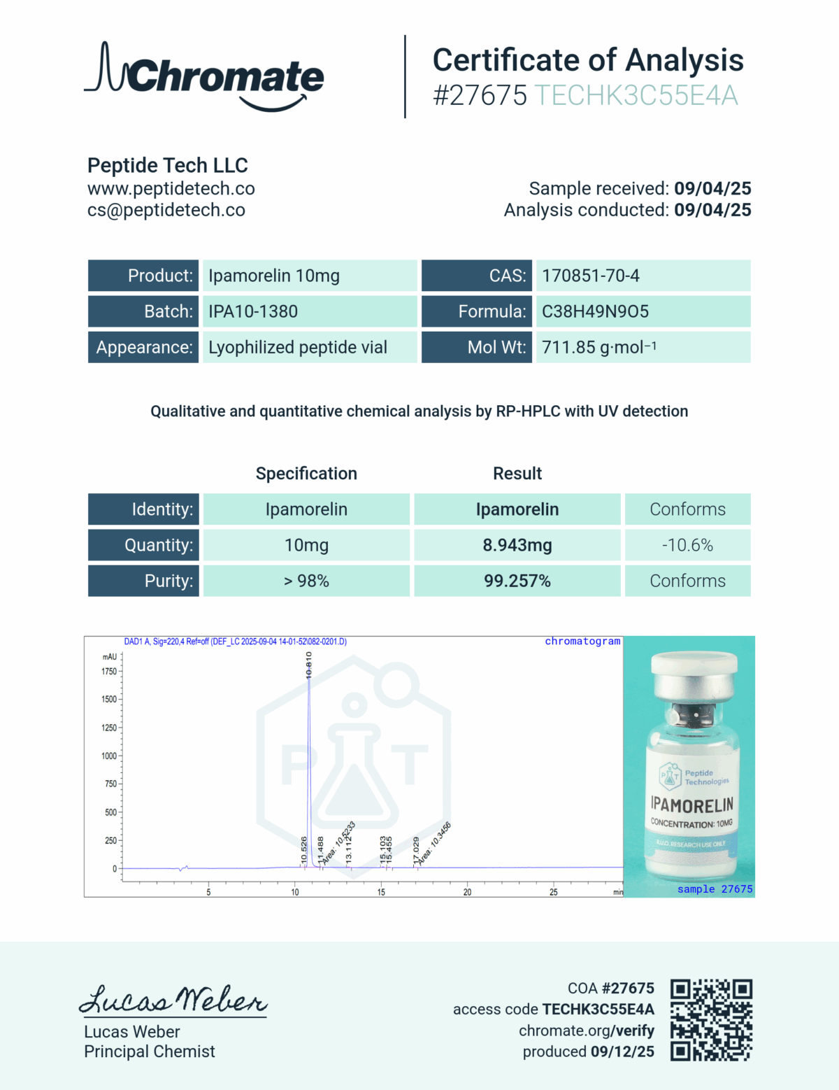 Ipamorelin 10mg - Image 2