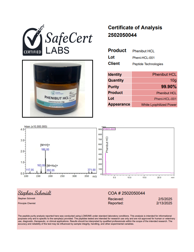 Phenibut HCL (powder) – 50g - Image 2