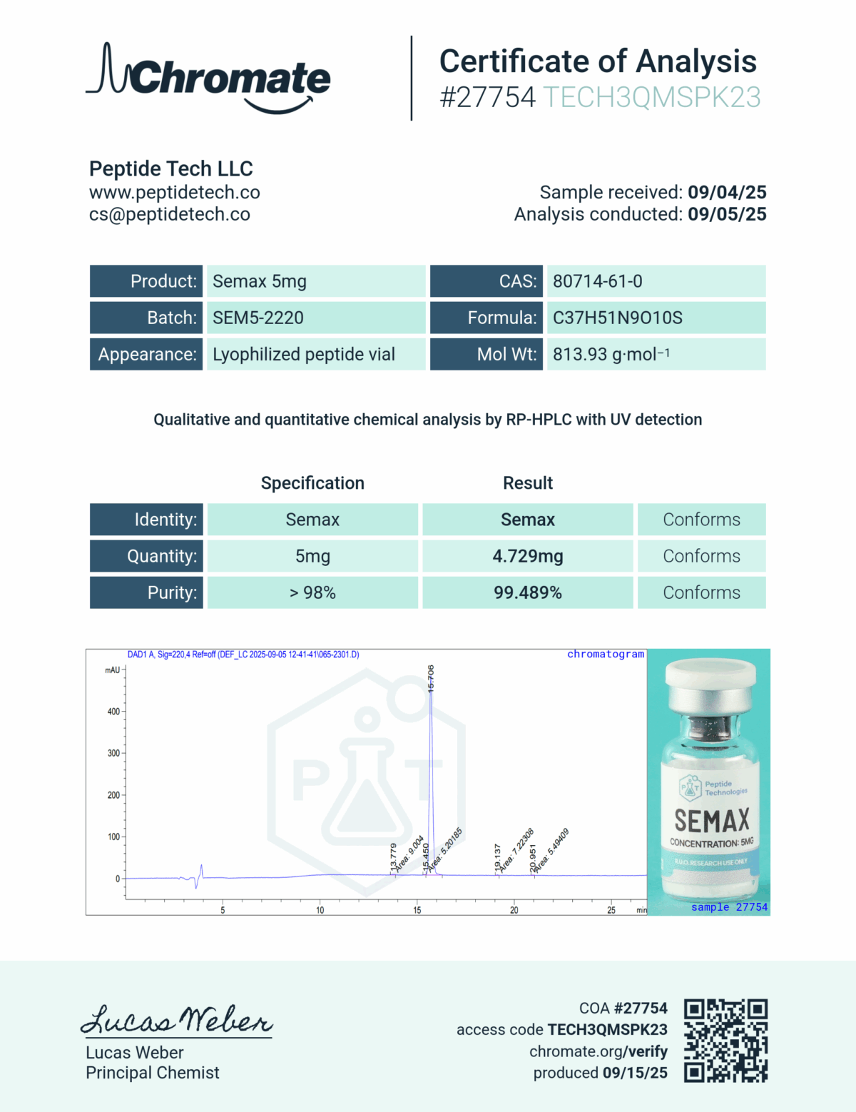 Semax 5mg - Image 2