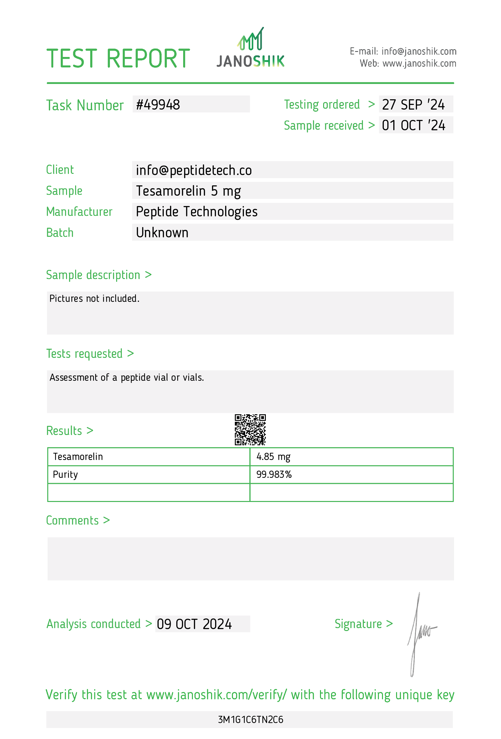 Tesamorelin 5mg - Image 3
