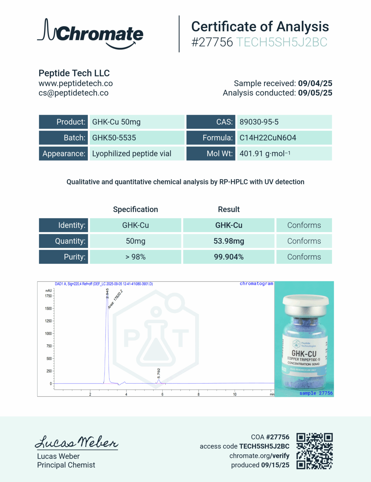 GHK-cu 50mg - Image 2