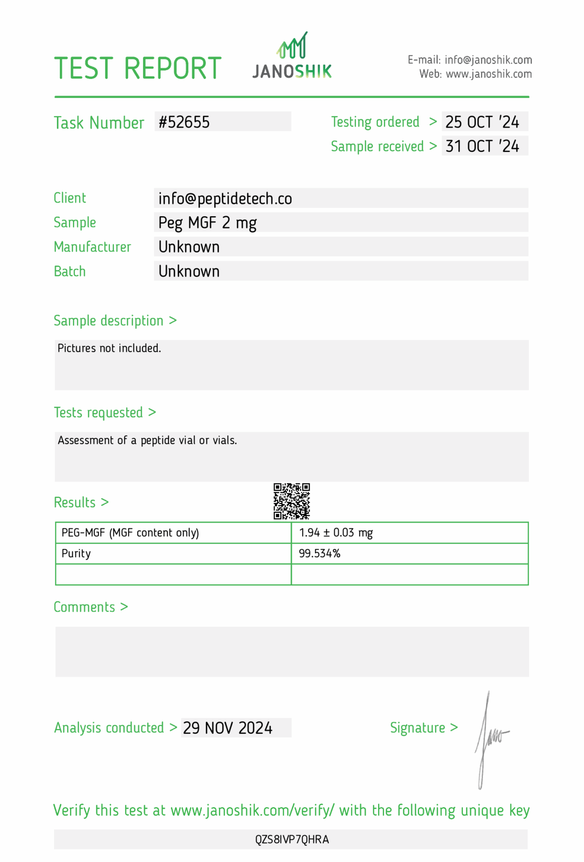 PEG-MGF 2mg - Image 3