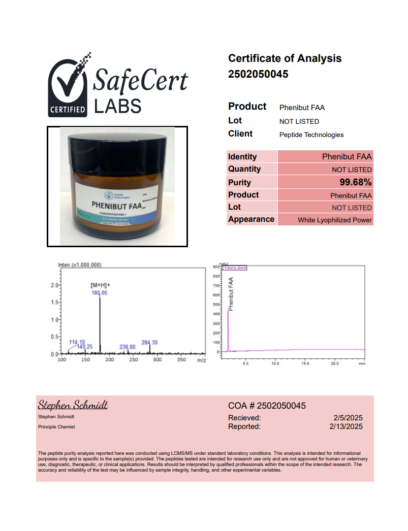 Phenibut FAA (powder) – 50g - Image 2