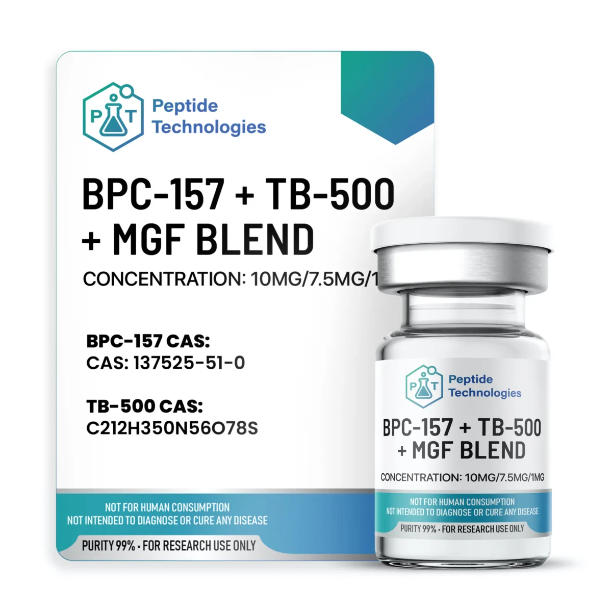 BPC-157, TB-500 & MGF Blend – 10mg/7.5mg/1mg